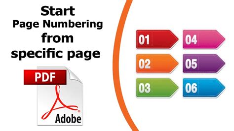 Page numbering in Acrobat 9 .